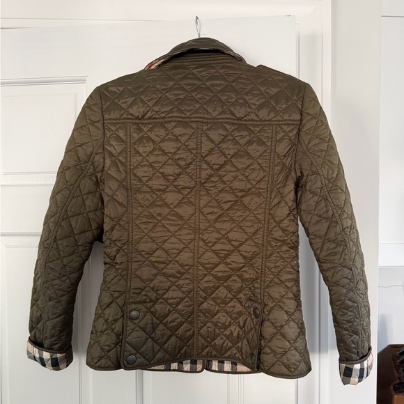 Burberry Olive Green Quilted Jacket - Picture 2 of 4